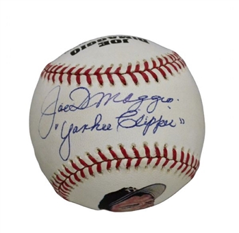 Joe Dimaggio Signed "Yankee Clipper" Baseball